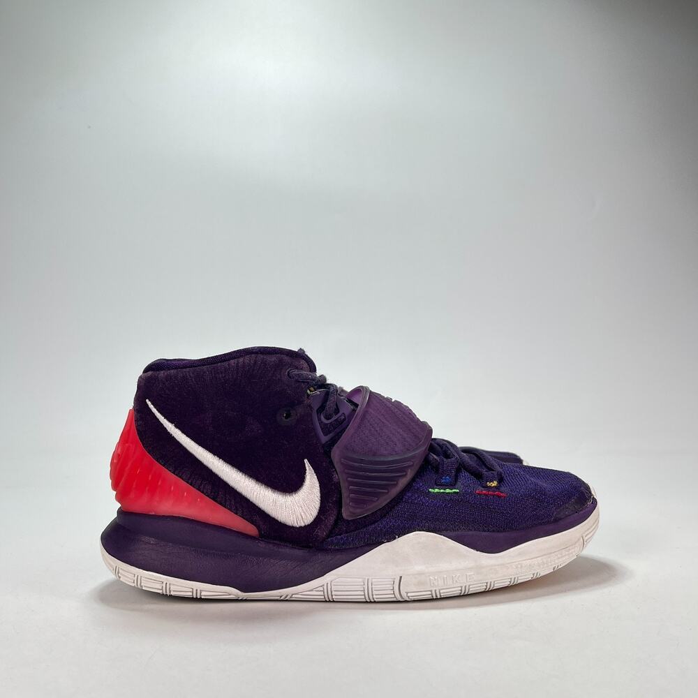 Nike Kyrie 6 Purple Red Basketball Sneakers Shoes BQ5599-500 Youth Size 5Y